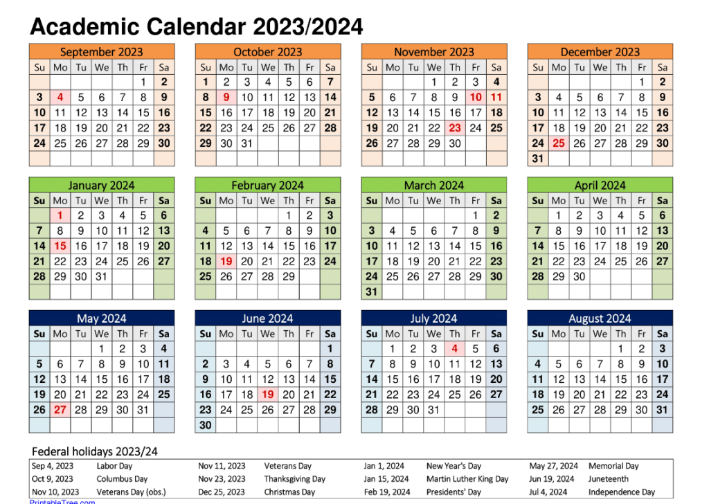 Tumkur University Academic Calendar 2023-24